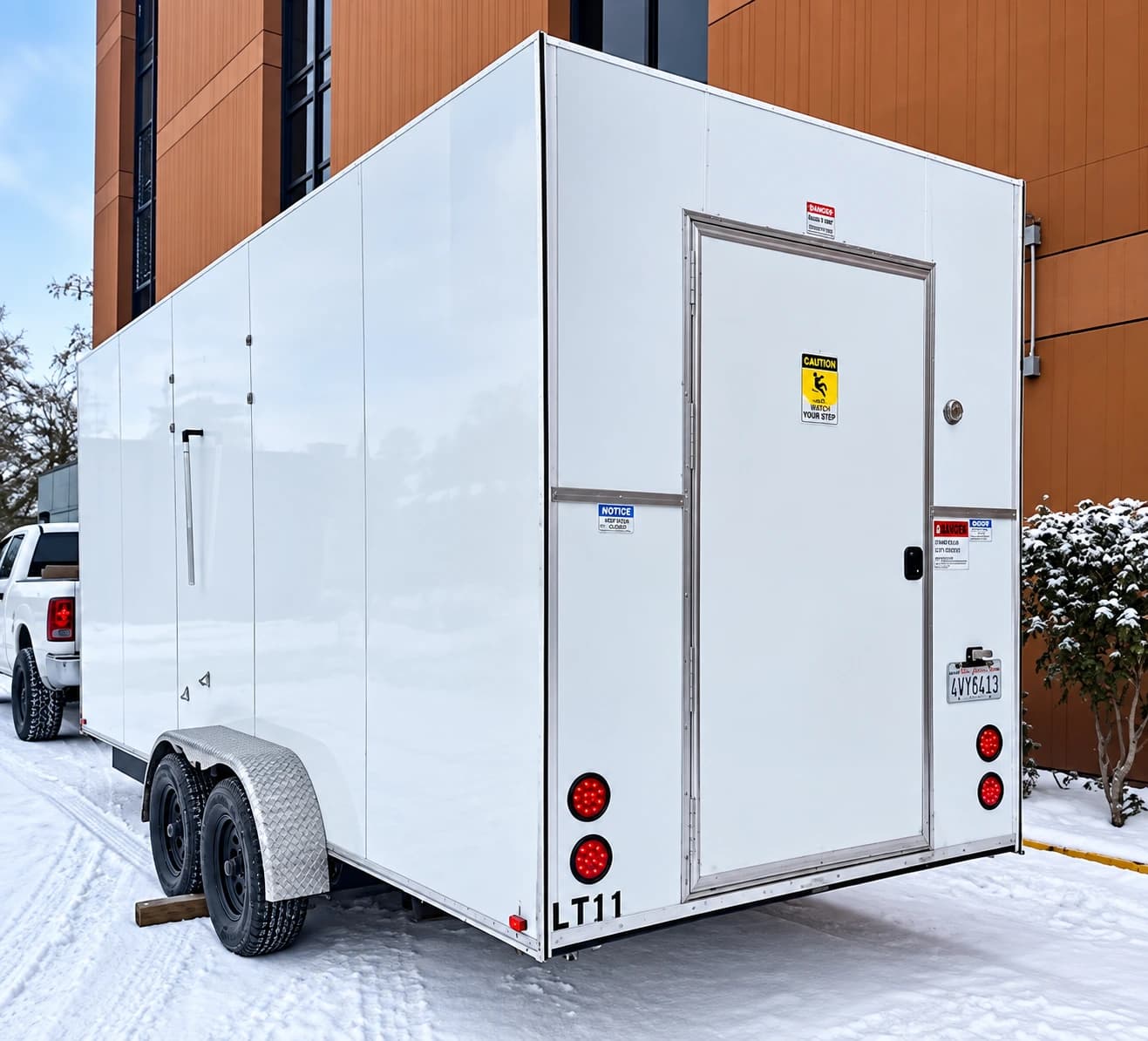 12ft refrigerated trailer exterior
