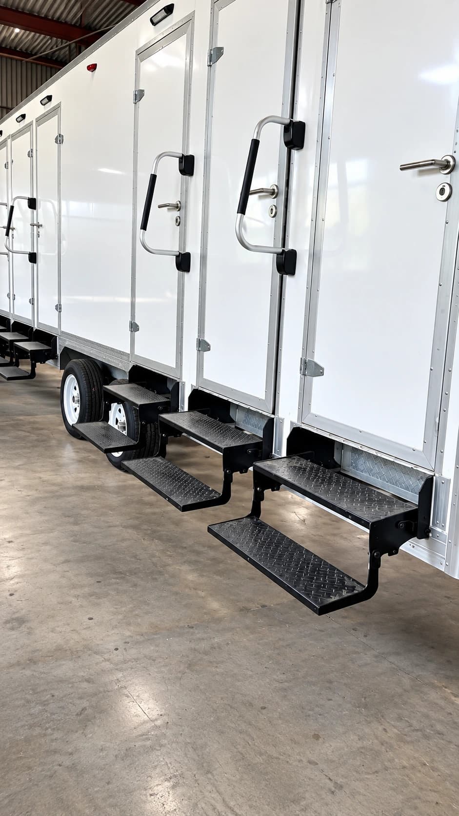 22ft luxury shower restroom combination trailer exterior