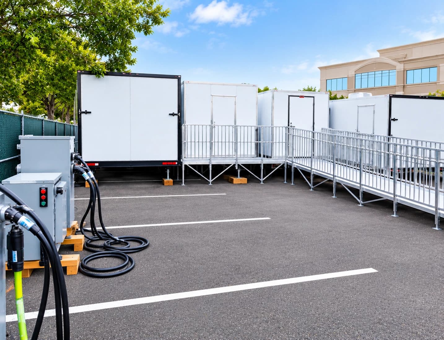 Trailer access ramp configuration