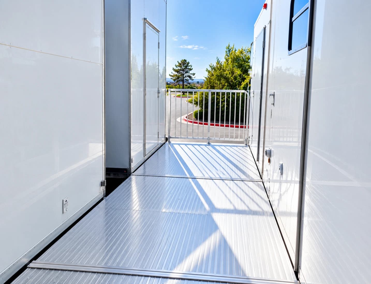 Trailer access ramp configuration