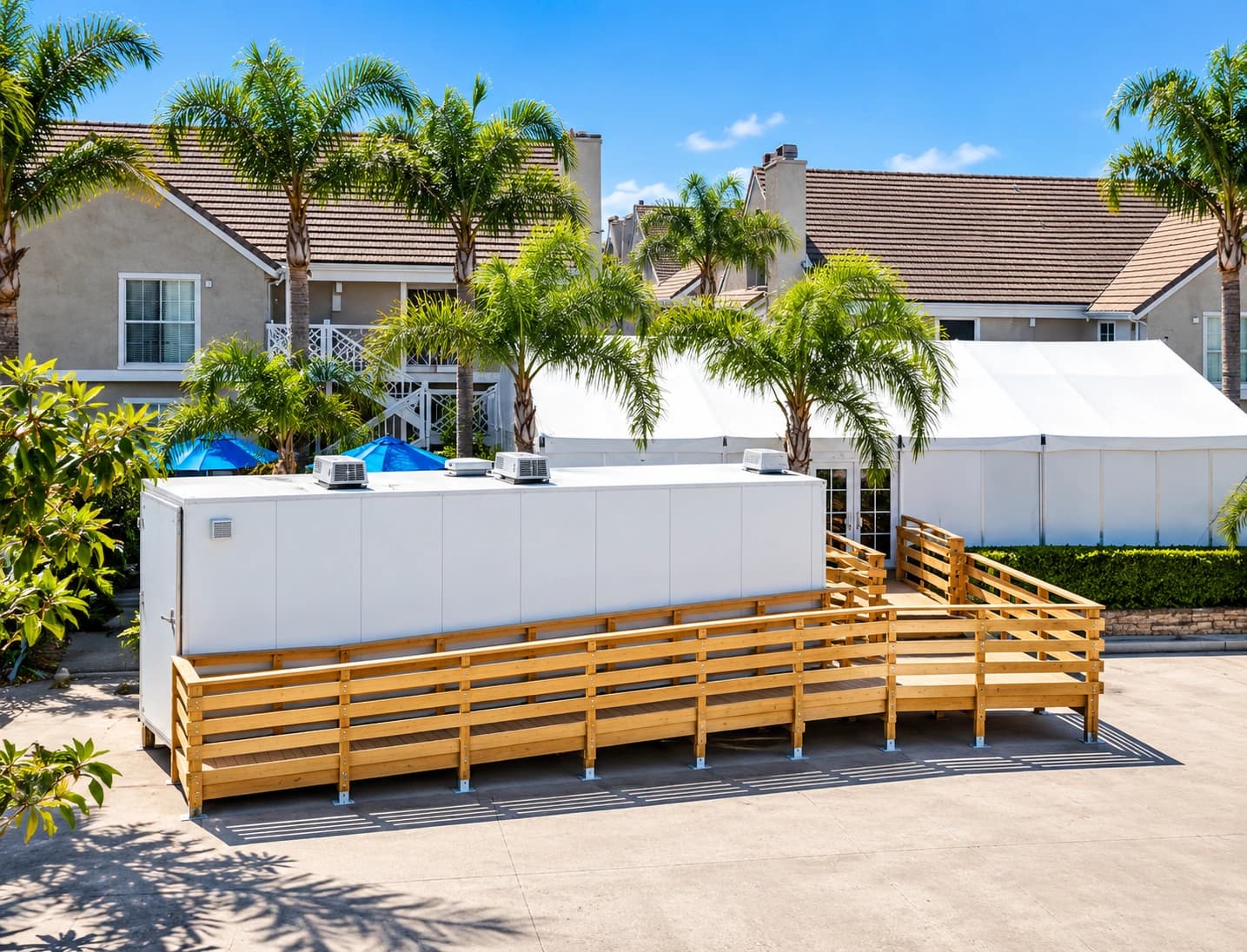 Trailer access ramp configuration