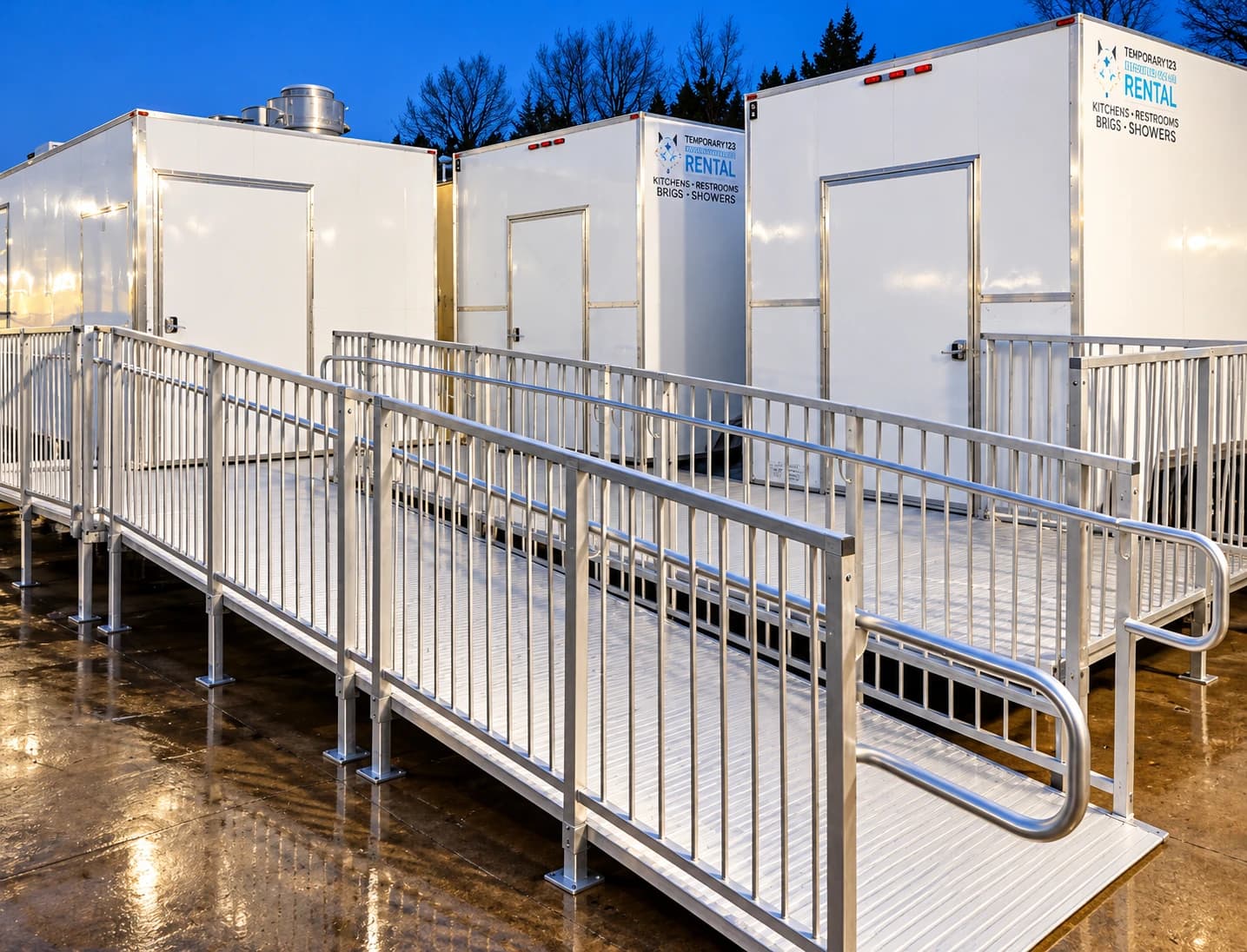 Trailer access ramp configuration