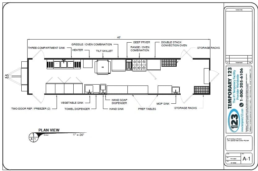 40ft Bulk Kitchen source floor-plan illustration