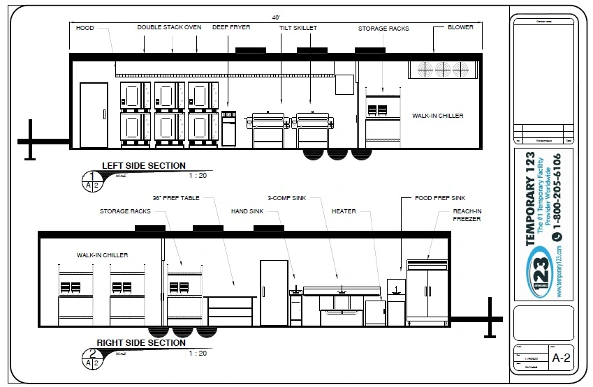 40ft Bulk Kitchen source floor-plan illustration