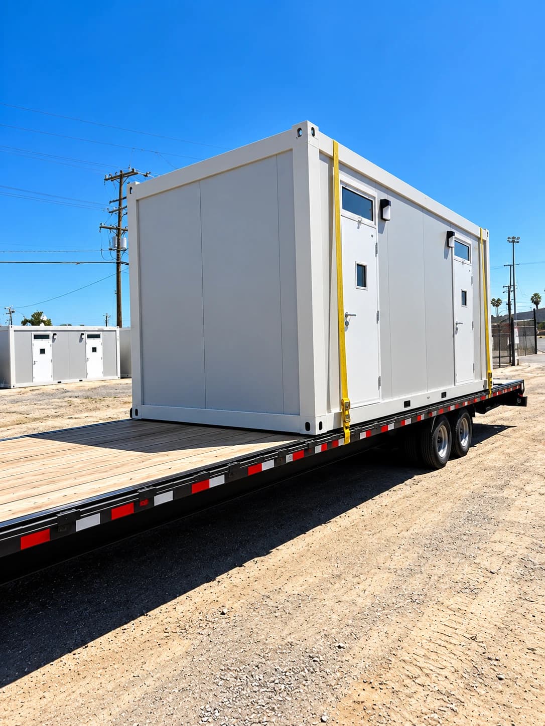 Sleeper trailer flatbed transport