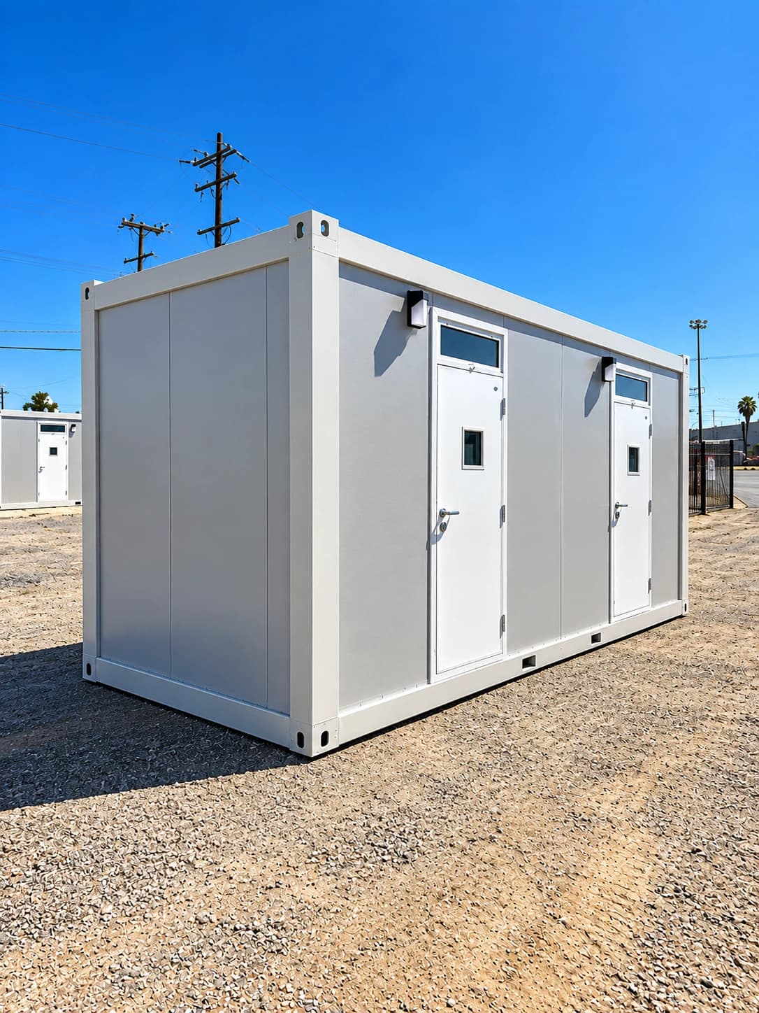 Sleeper trailer side exterior